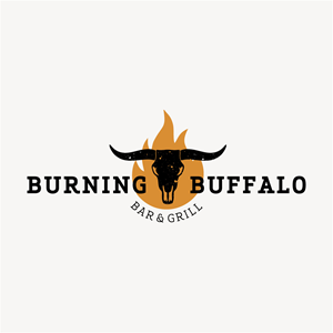 Logo Design by McFadden Design for The Burning Buffalo Bar & Grill | Design: #37097258