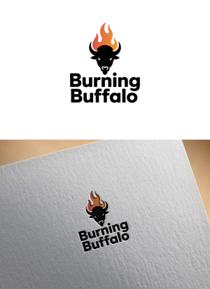 Logo Design by KING JM for The Burning Buffalo Bar & Grill | Design: #37079349