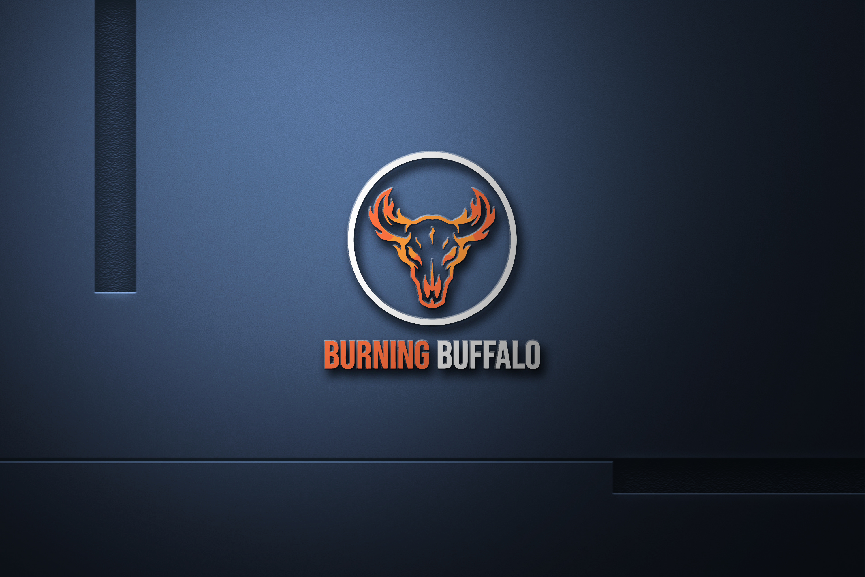 Logo Design by Robi-The Child for The Burning Buffalo Bar & Grill | Design #37077723