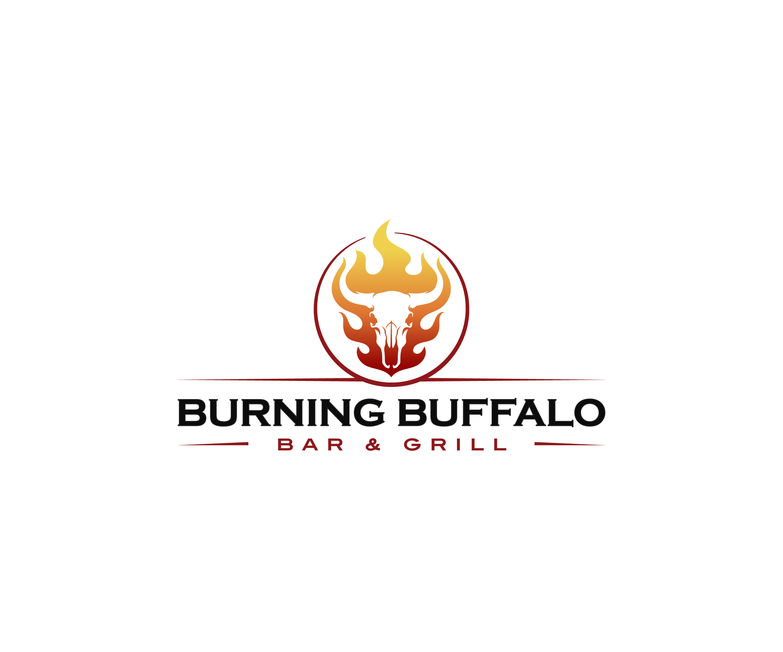 Logo Design by James J. for The Burning Buffalo Bar & Grill | Design #37051384