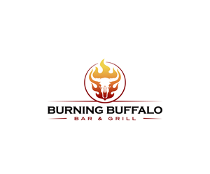 Logo Design by James J. for The Burning Buffalo Bar & Grill | Design: #37051384