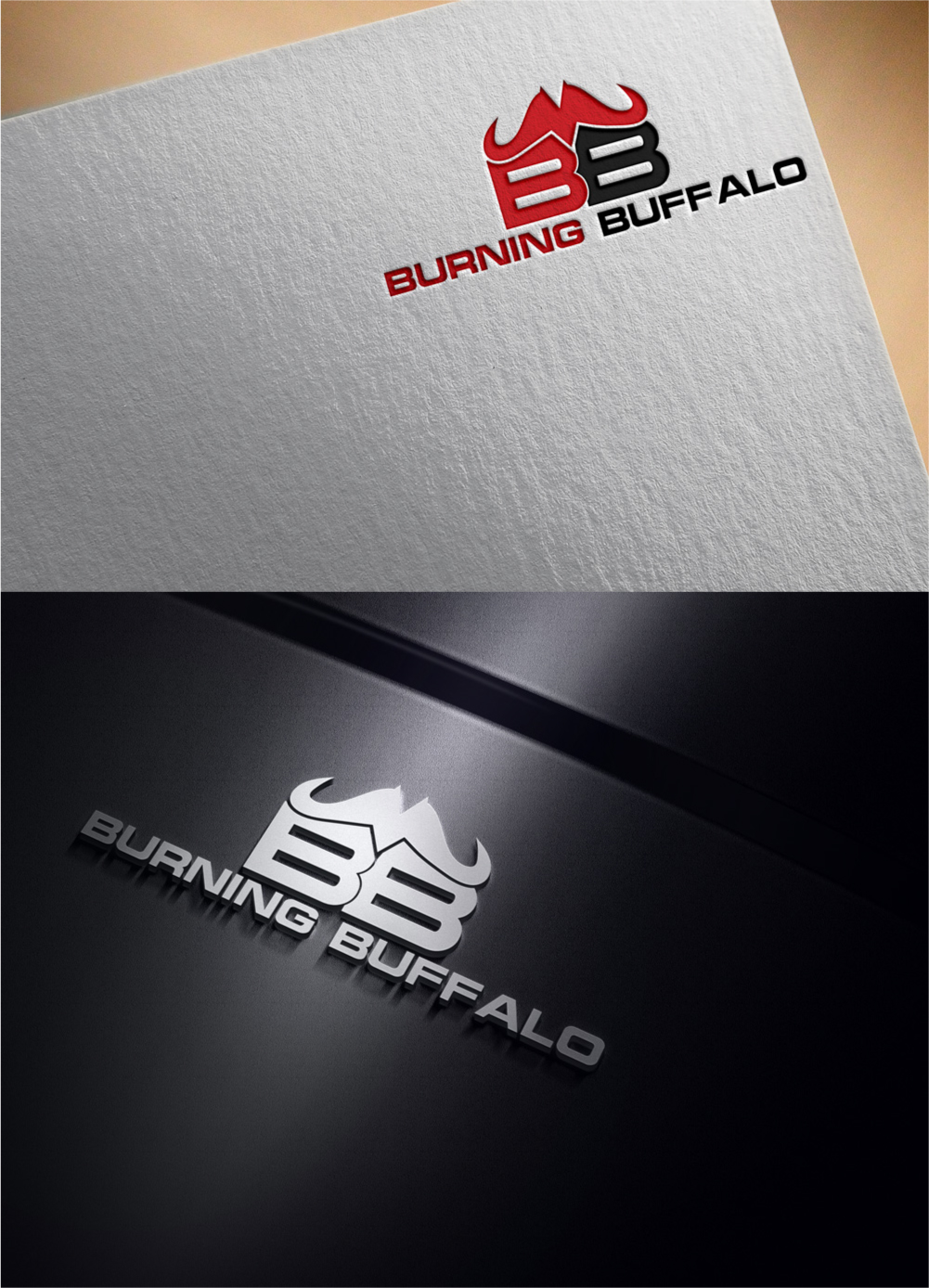 Logo Design by JANNAT AKTHER for The Burning Buffalo Bar & Grill | Design #37081522