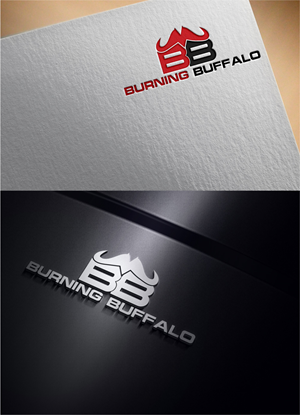 Logo Design by JANNAT AKTHER for The Burning Buffalo Bar & Grill | Design: #37081522
