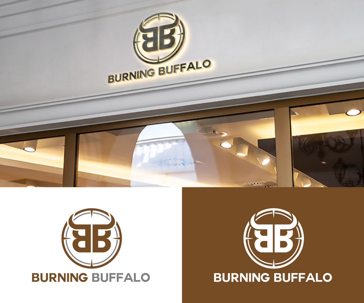 Logo Design by Dollar man for The Burning Buffalo Bar & Grill | Design #37074760