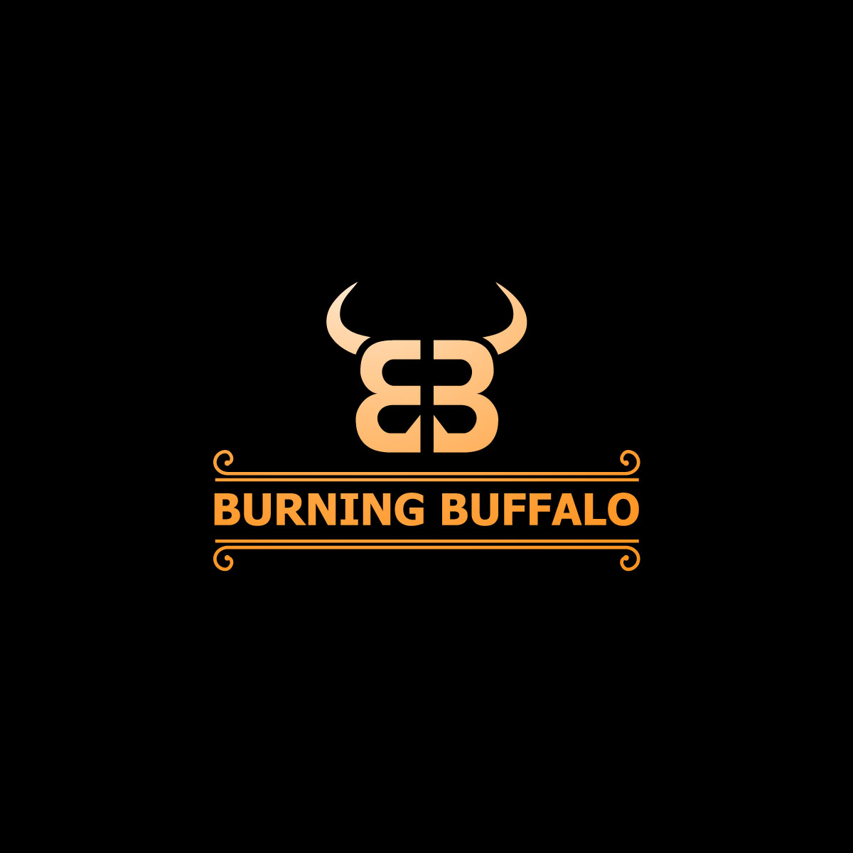 Logo Design by Logo Care. for The Burning Buffalo Bar & Grill | Design #37082263
