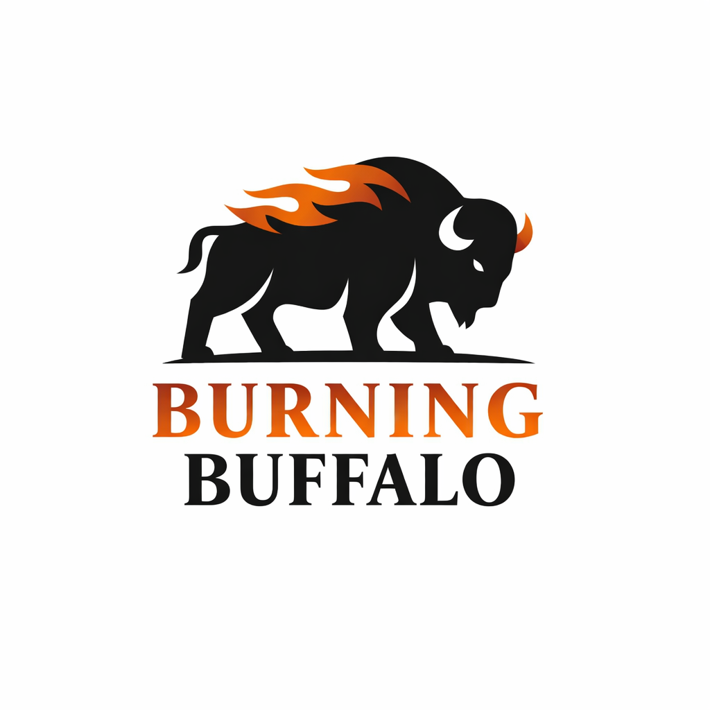 Logo Design by echosaputro for The Burning Buffalo Bar & Grill | Design #37099396