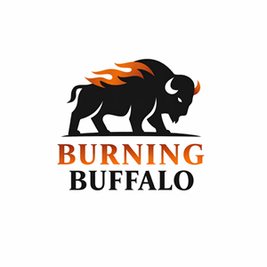 Logo Design by echosaputro for The Burning Buffalo Bar & Grill | Design: #37099396