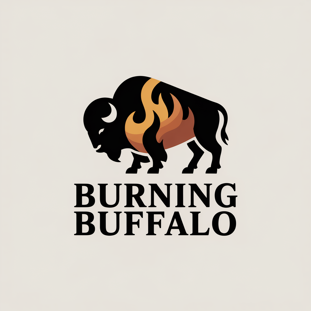 Logo Design by echosaputro for The Burning Buffalo Bar & Grill | Design #37099399