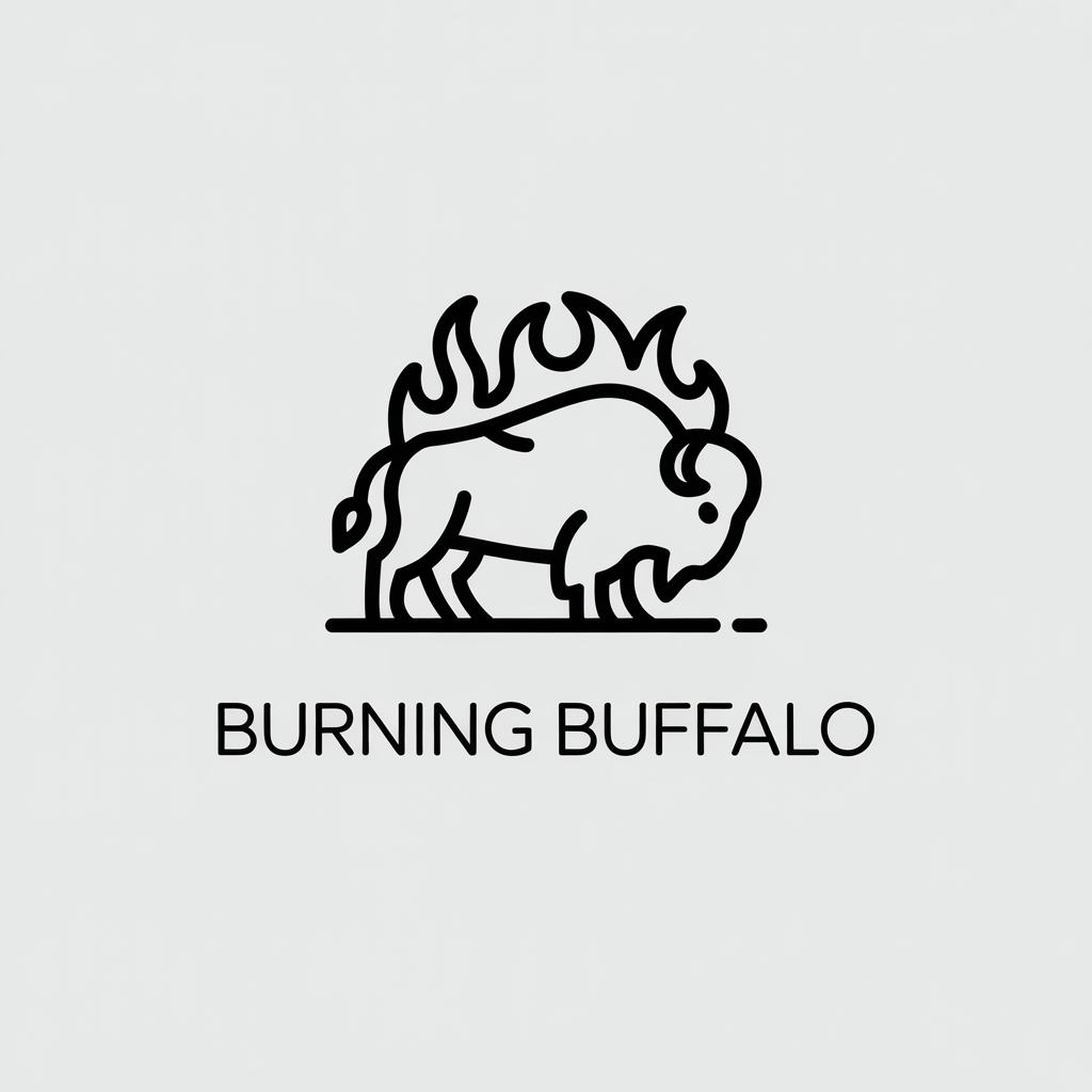 Logo Design by echosaputro for The Burning Buffalo Bar & Grill | Design #37099401