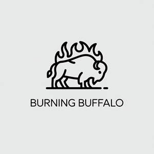 Logo Design by echosaputro for The Burning Buffalo Bar & Grill | Design: #37099401