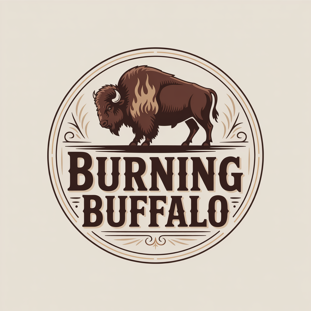 Logo Design by echosaputro for The Burning Buffalo Bar & Grill | Design #37099402
