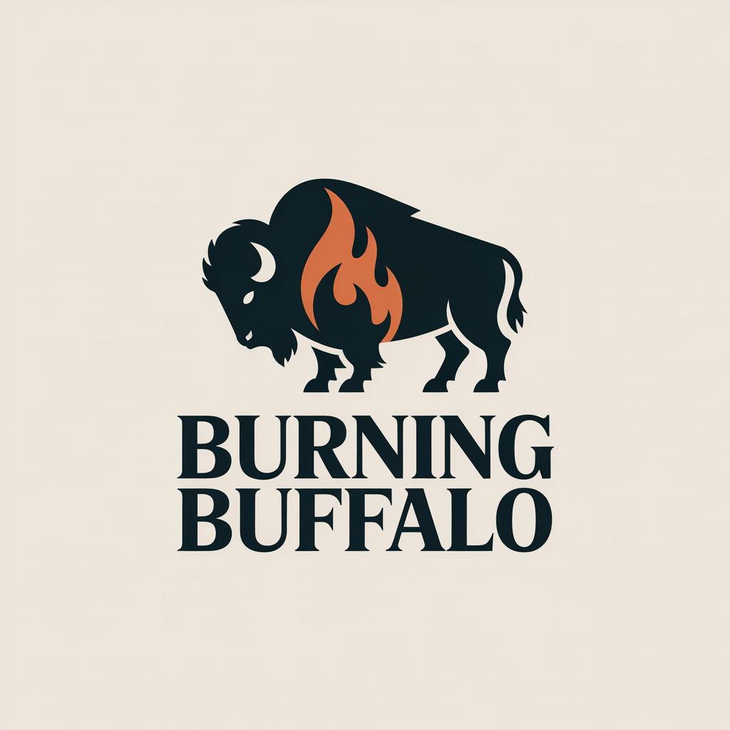 Logo Design by echosaputro for The Burning Buffalo Bar & Grill | Design #37099403