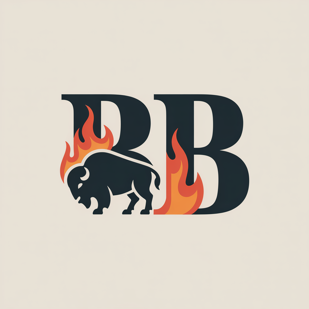 Logo Design by echosaputro for The Burning Buffalo Bar & Grill | Design #37099404