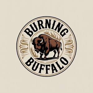 Logo Design by echosaputro for The Burning Buffalo Bar & Grill | Design: #37099405