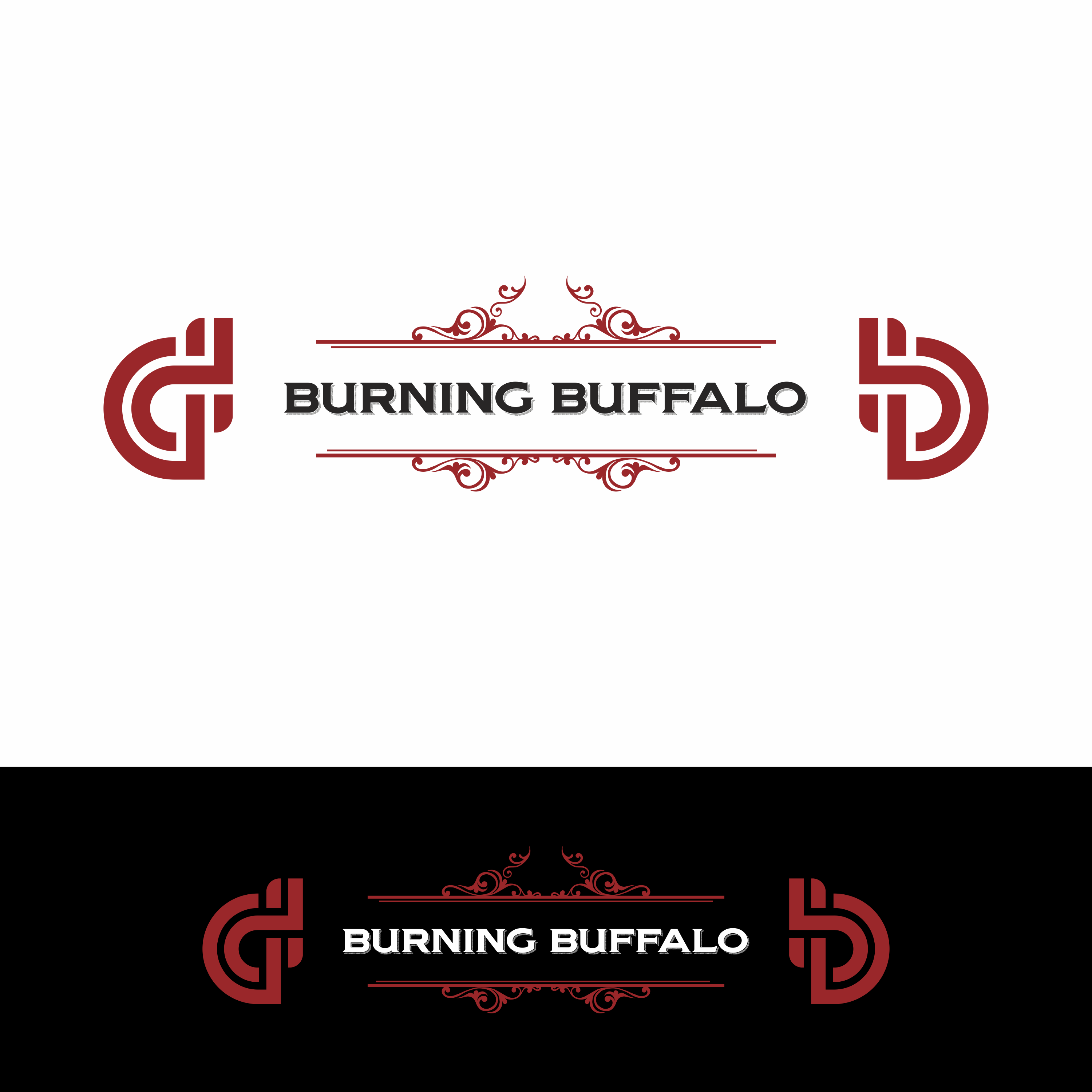 Logo Design by skylart28 for The Burning Buffalo Bar & Grill | Design #37068604