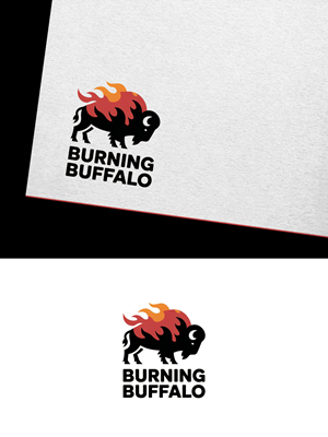 Logo Design by Infinity Pixel Studio 2026 for The Burning Buffalo Bar & Grill | Design: #37098498