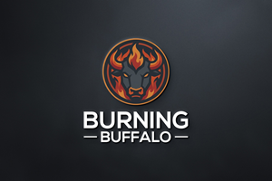 Logo Design by Infinity Pixel Studio 2026 for The Burning Buffalo Bar & Grill | Design: #37098506