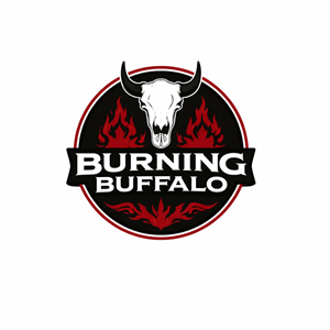 Logo Design by MaishaDesign for The Burning Buffalo Bar & Grill | Design: #37072015