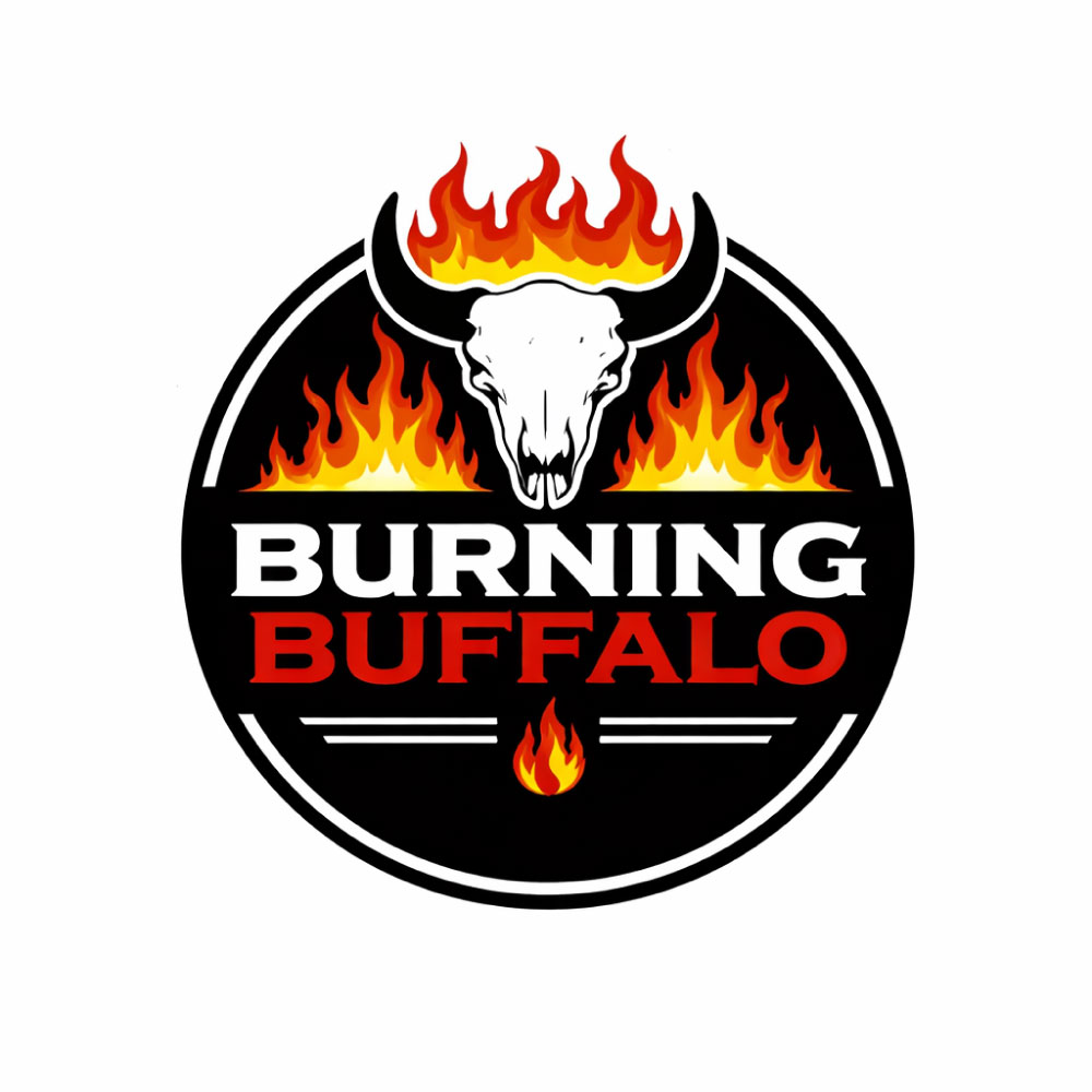 Logo Design by MaishaDesign for The Burning Buffalo Bar & Grill | Design #37072266