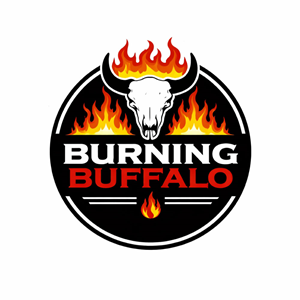 Logo Design by MaishaDesign for The Burning Buffalo Bar & Grill | Design: #37072266