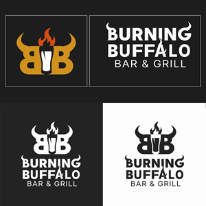 Logo Design by danangadhi.satrio for The Burning Buffalo Bar & Grill | Design: #37099422