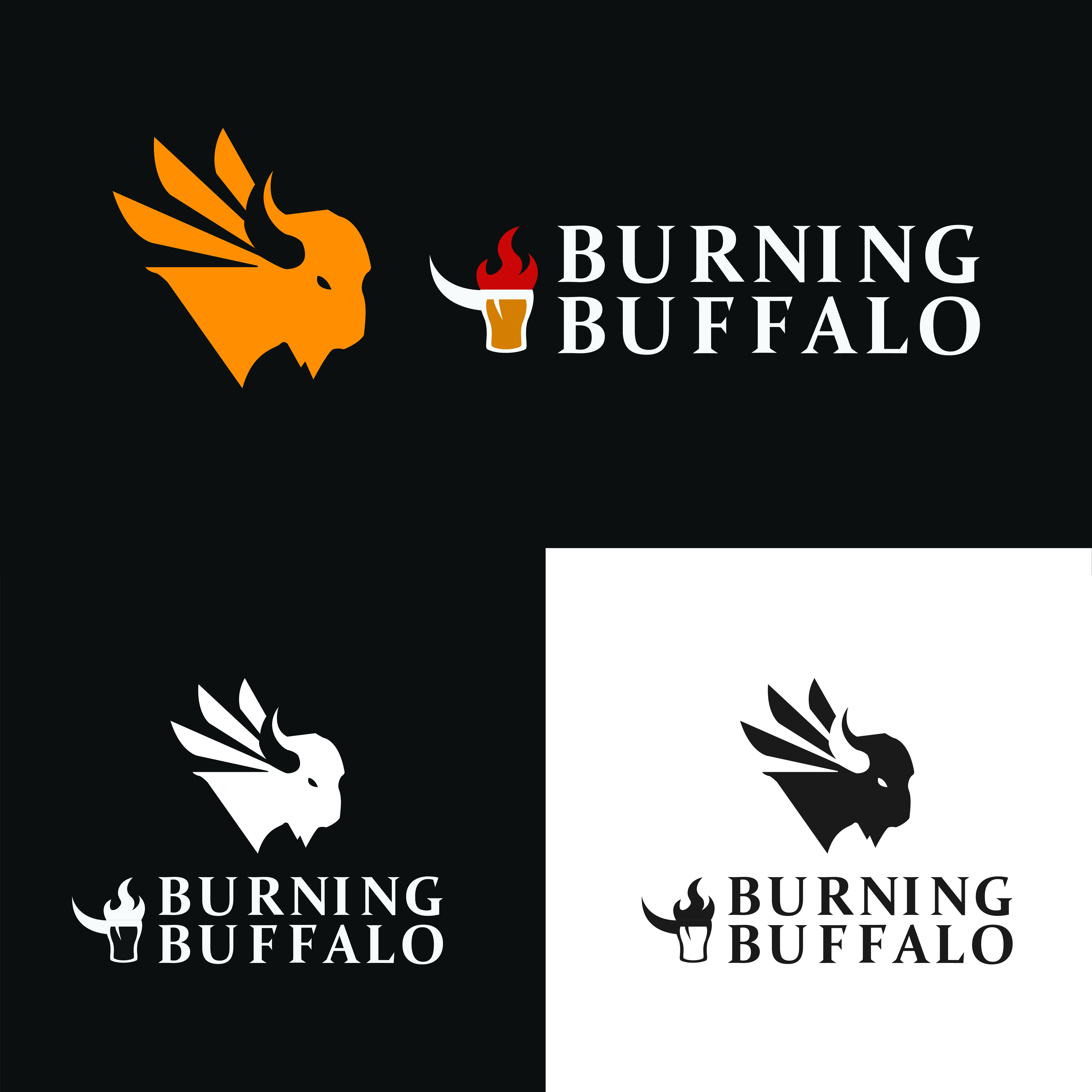 Logo Design by danangadhi.satrio for The Burning Buffalo Bar & Grill | Design #37099892