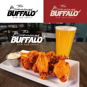 Logo Design by drace88 for The Burning Buffalo Bar & Grill | Design: #37093360