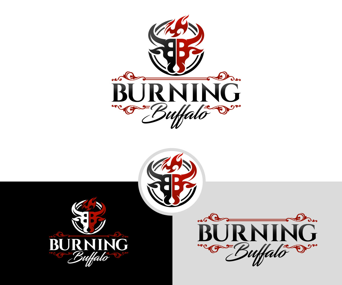 Logo Design by future logo.com for The Burning Buffalo Bar & Grill | Design #37096401