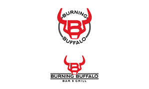 Logo Design by patriciaparadesign for The Burning Buffalo Bar & Grill | Design: #37099569