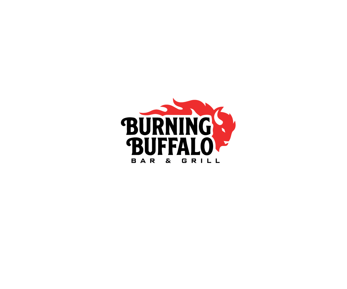 Logo Design by Mystrix for The Burning Buffalo Bar & Grill | Design #37071893