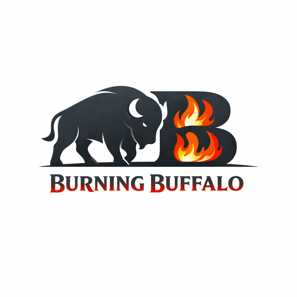 Logo Design by Minang Art_Studio for The Burning Buffalo Bar & Grill | Design #37099408