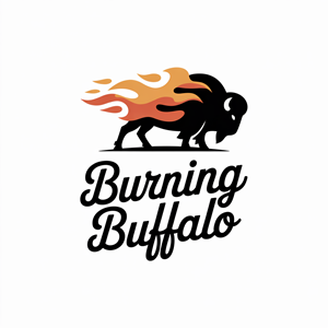 Logo Design by Minang Art_Studio for The Burning Buffalo Bar & Grill | Design: #37099409