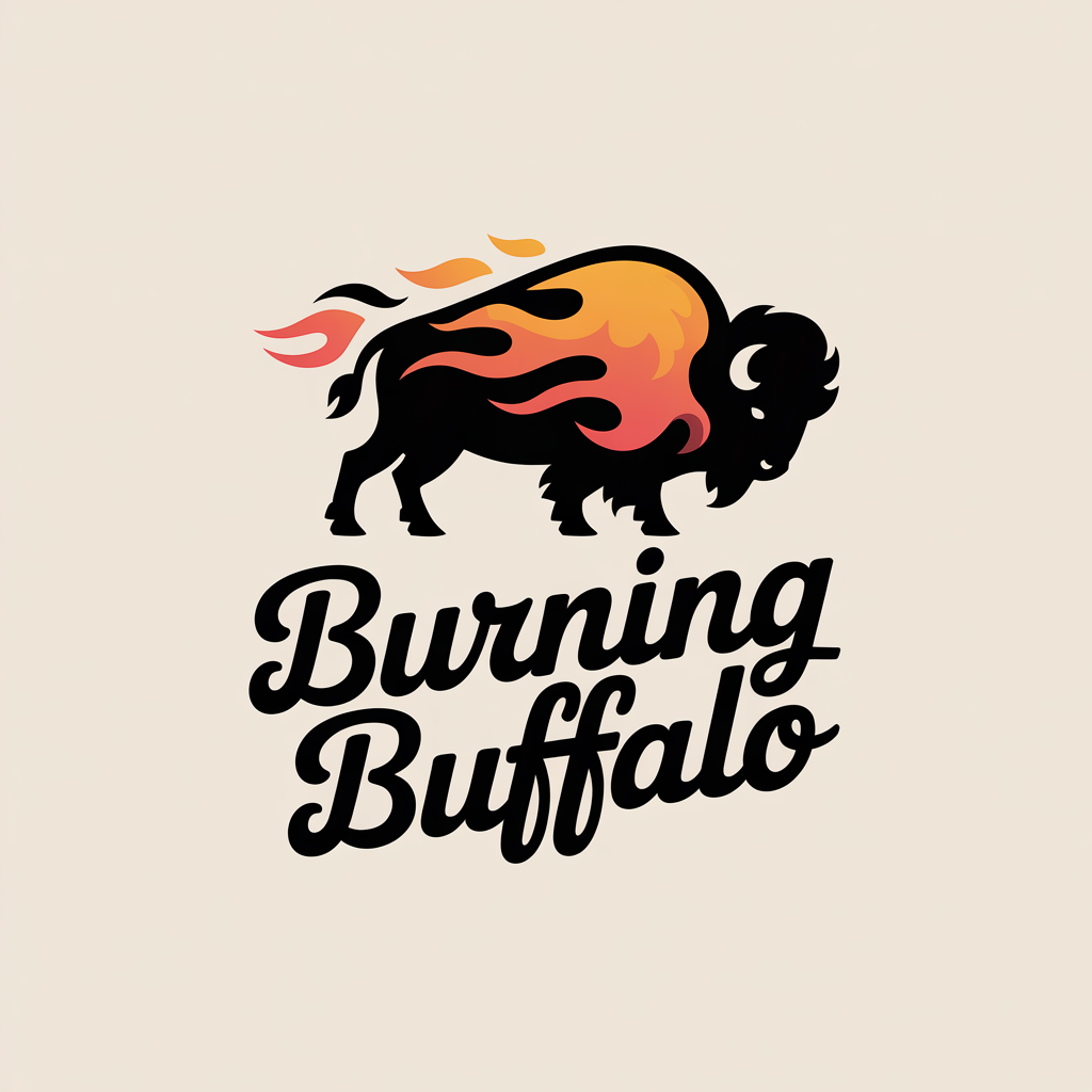 Logo Design by Minang Art_Studio for The Burning Buffalo Bar & Grill | Design #37099410