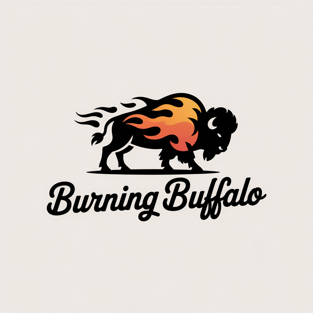 Logo Design by Minang Art_Studio for The Burning Buffalo Bar & Grill | Design #37099411