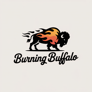 Logo Design by Minang Art_Studio for The Burning Buffalo Bar & Grill | Design: #37099411