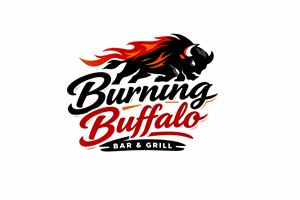 Logo Design by Minang Art_Studio for The Burning Buffalo Bar & Grill | Design: #37099412