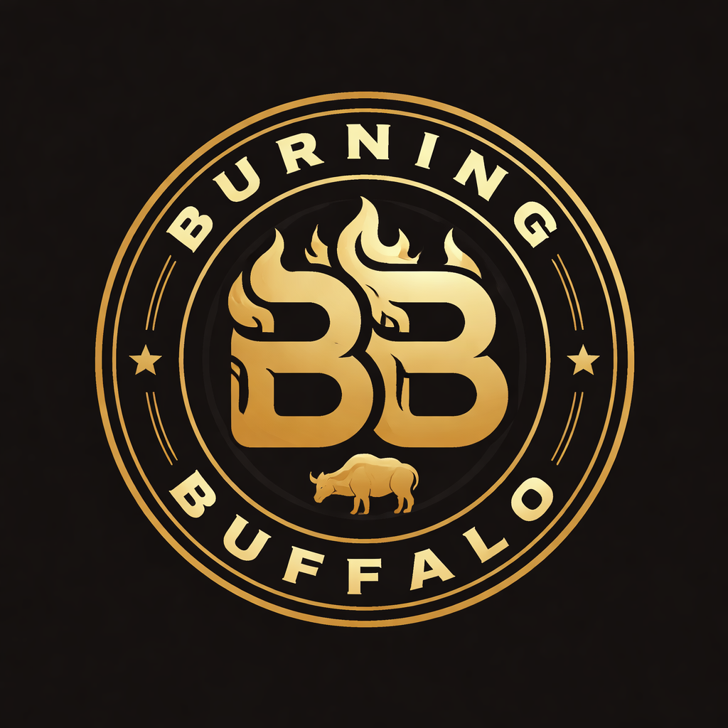 Logo Design by Minang Art_Studio for The Burning Buffalo Bar & Grill | Design #37099413