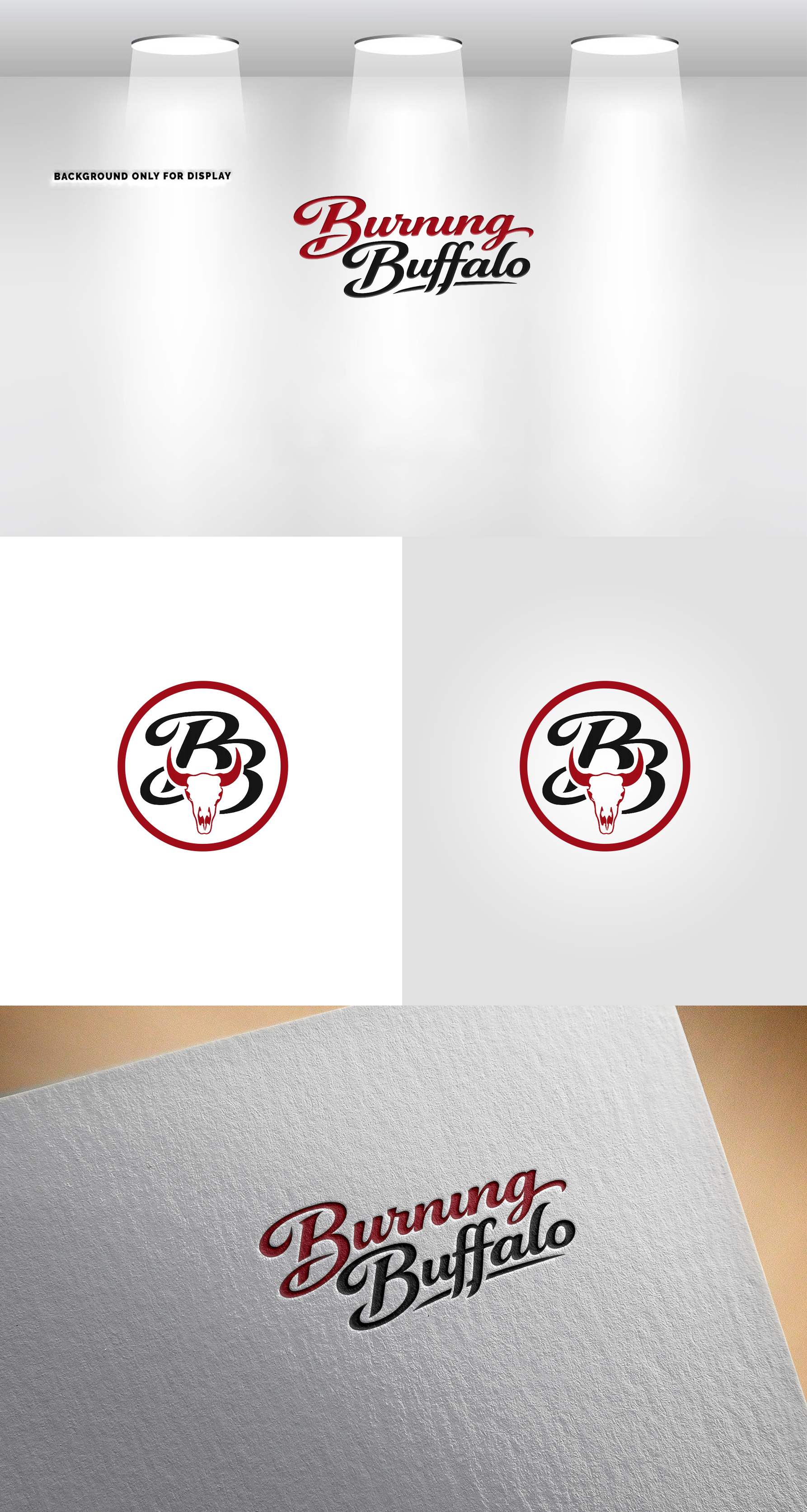 Logo Design by Soonia for The Burning Buffalo Bar & Grill | Design #37073690