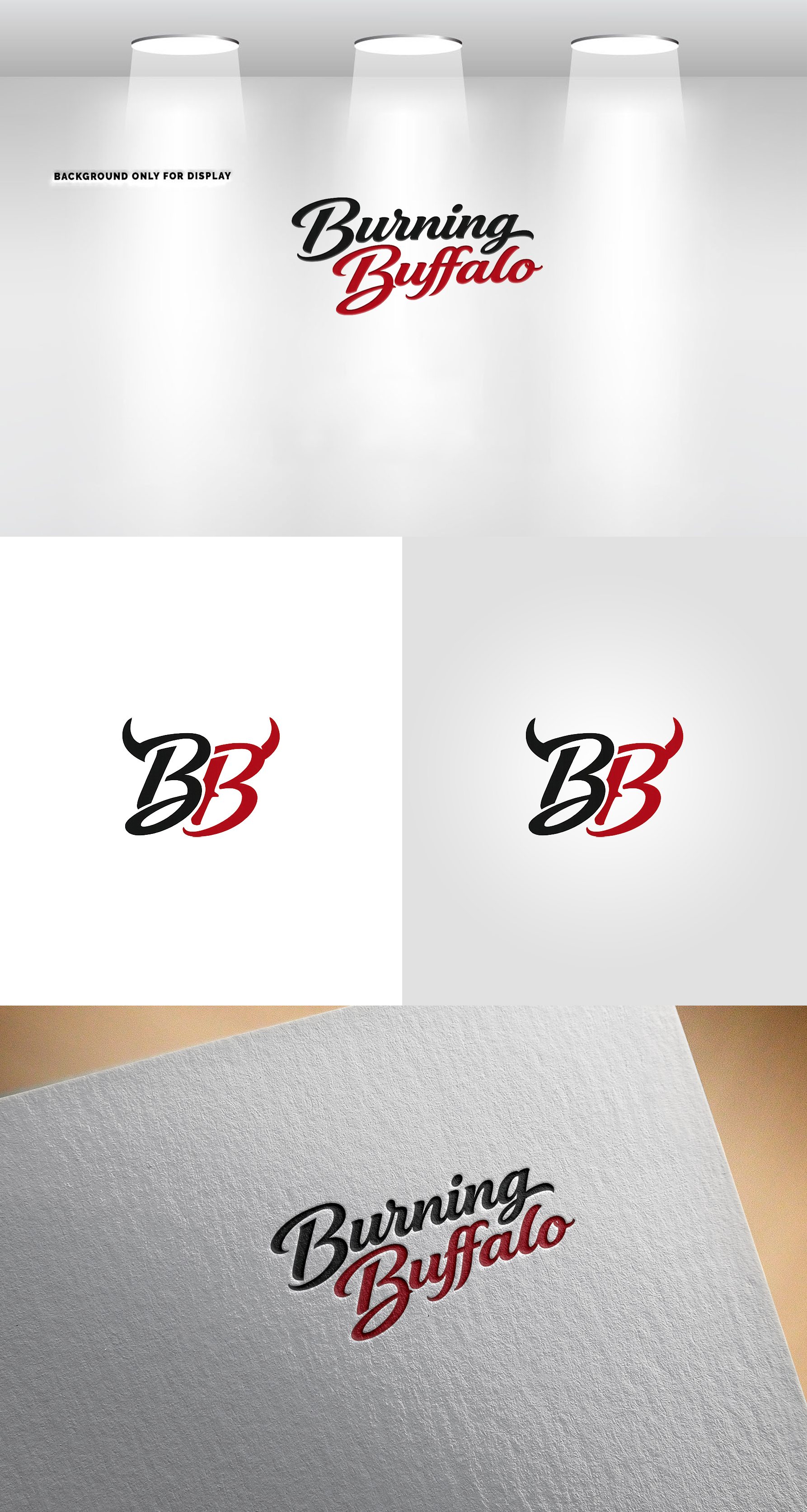 Logo Design by Soonia for The Burning Buffalo Bar & Grill | Design #37073691