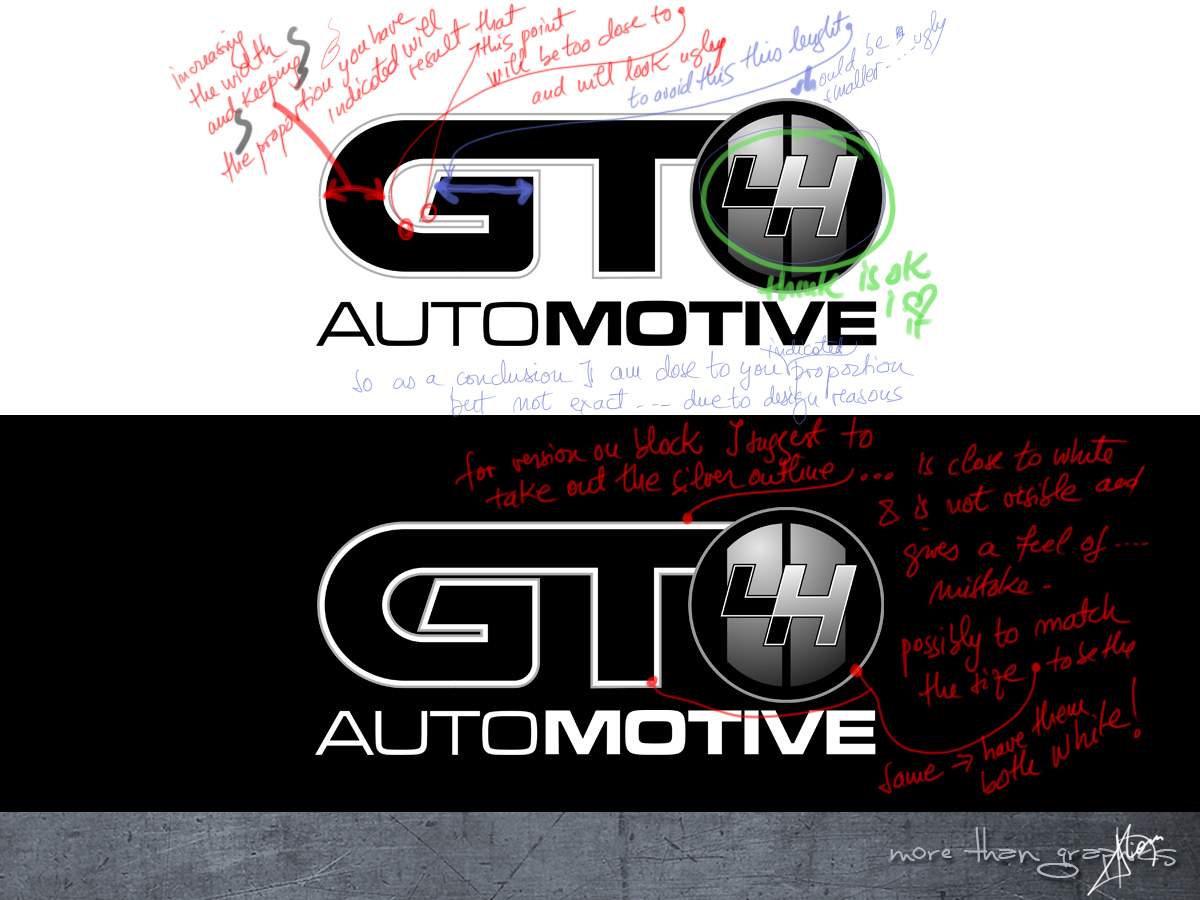 Logo Design by vladst2004 for GT 44 Automotive | Design #3144363