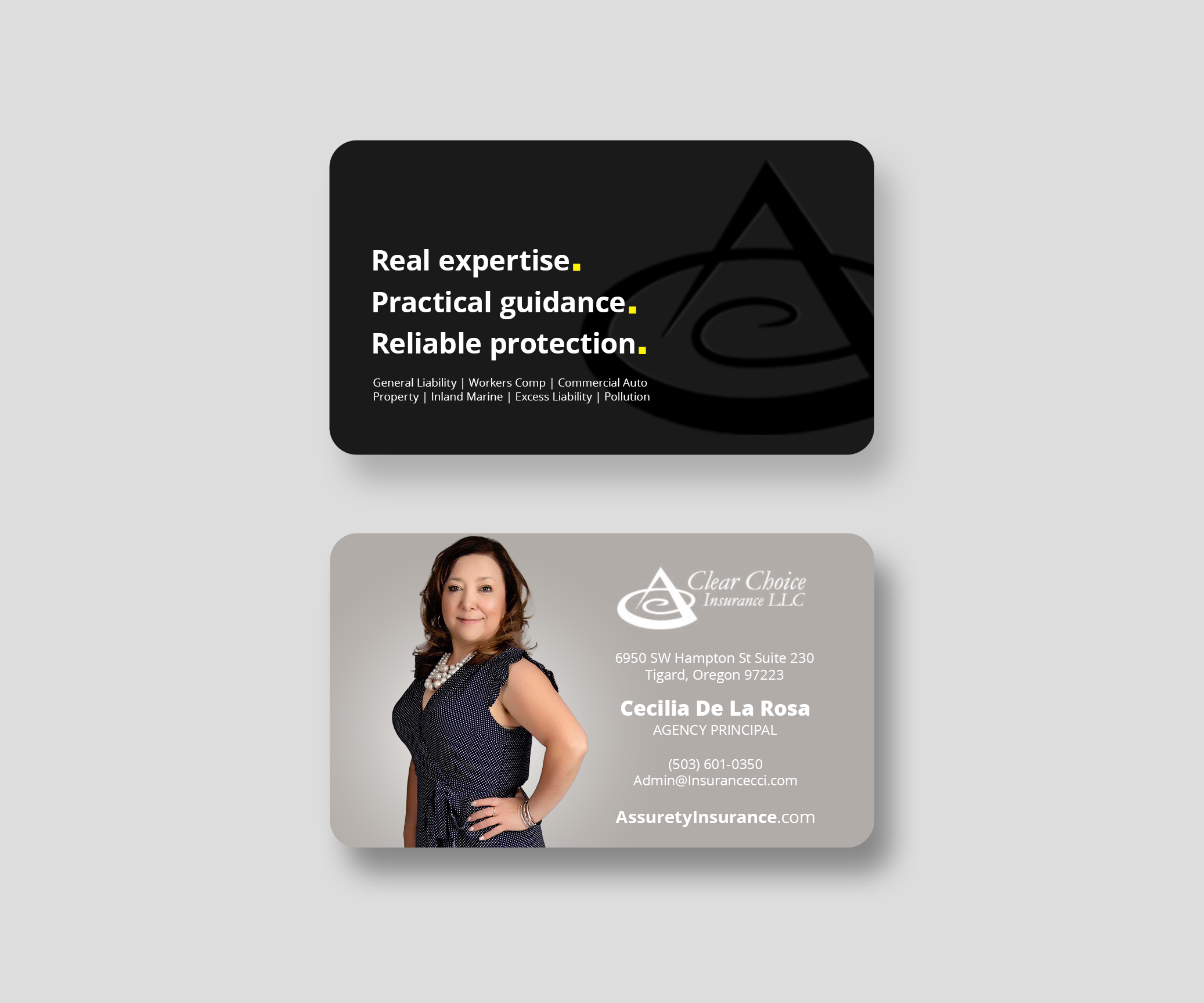 Diseño de Tarjeta de Presentación por Andrés Sebastián para Assurety Insurance & Consulting  | Diseño #37031279