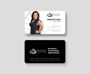 Design de Carte de Visite par Andrés Sebastián pour Assurety Insurance & Consulting  | Design : #37031495