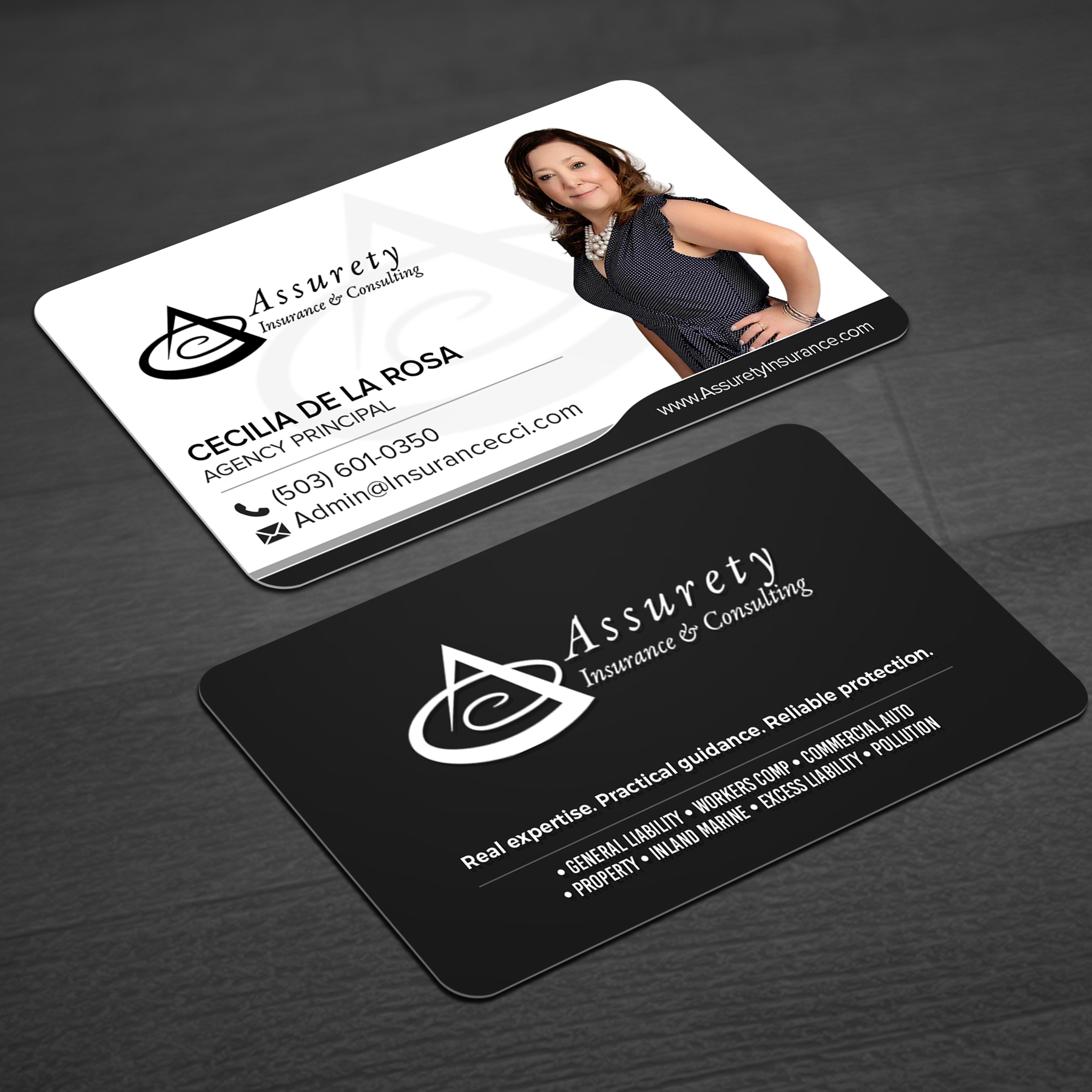 Diseño de Tarjeta de Presentación por WellDesign para Assurety Insurance & Consulting  | Diseño #37028209