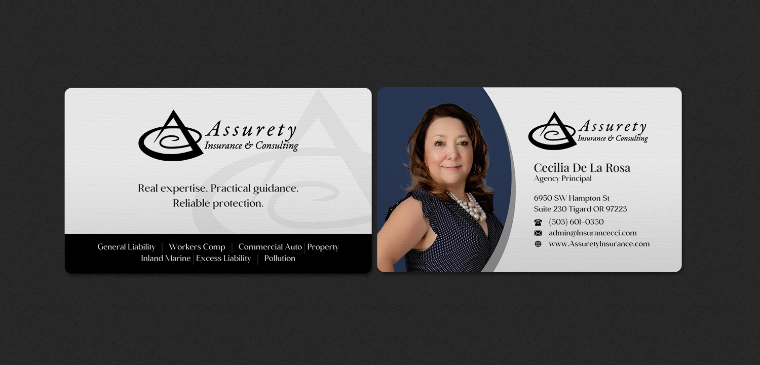 Design de Carte de Visite par INDIAN_Ashok pour Assurety Insurance & Consulting  | Design #37028580
