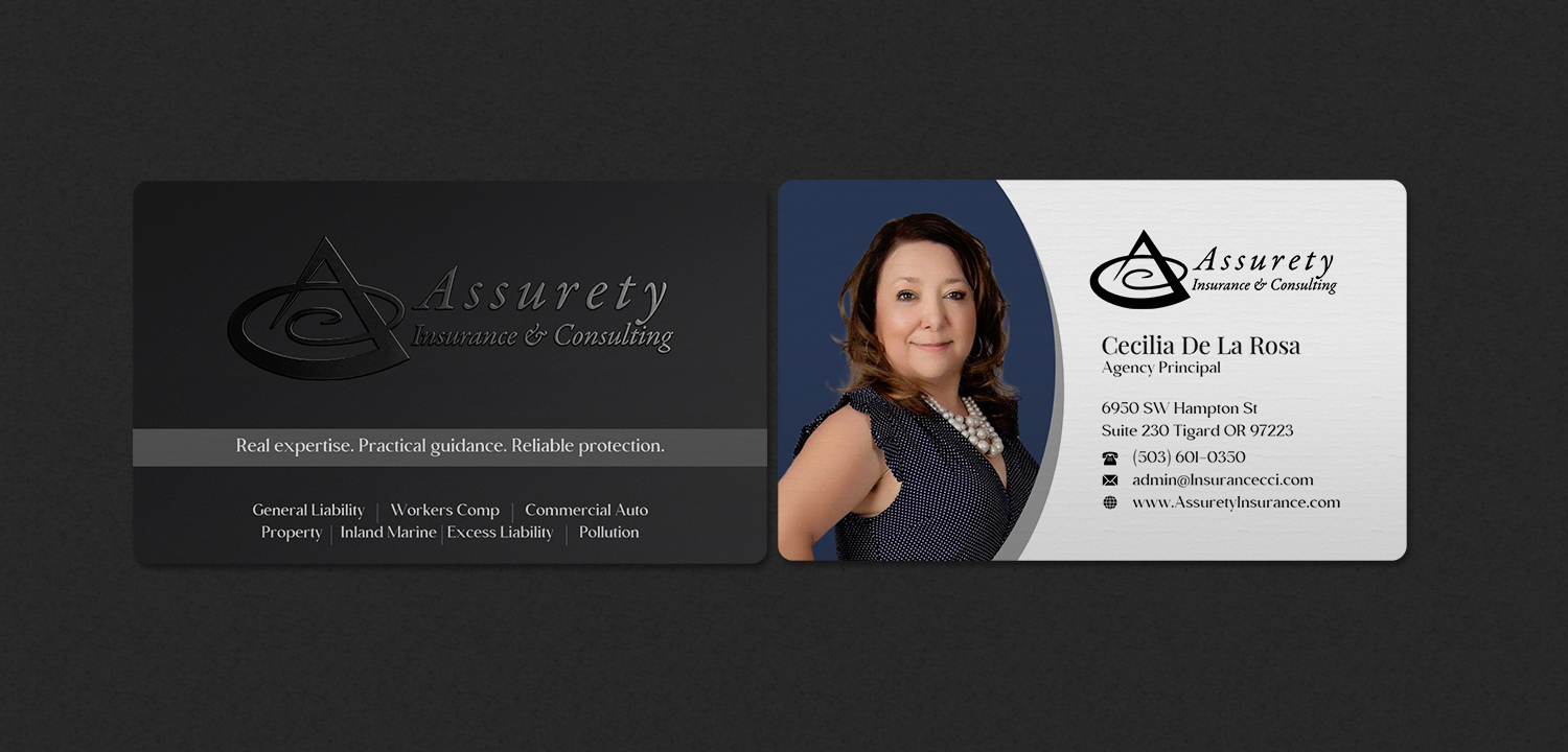 Design de Carte de Visite par INDIAN_Ashok pour Assurety Insurance & Consulting  | Design #37028582