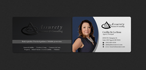Design de Carte de Visite par INDIAN_Ashok pour Assurety Insurance & Consulting  | Design : #37028582