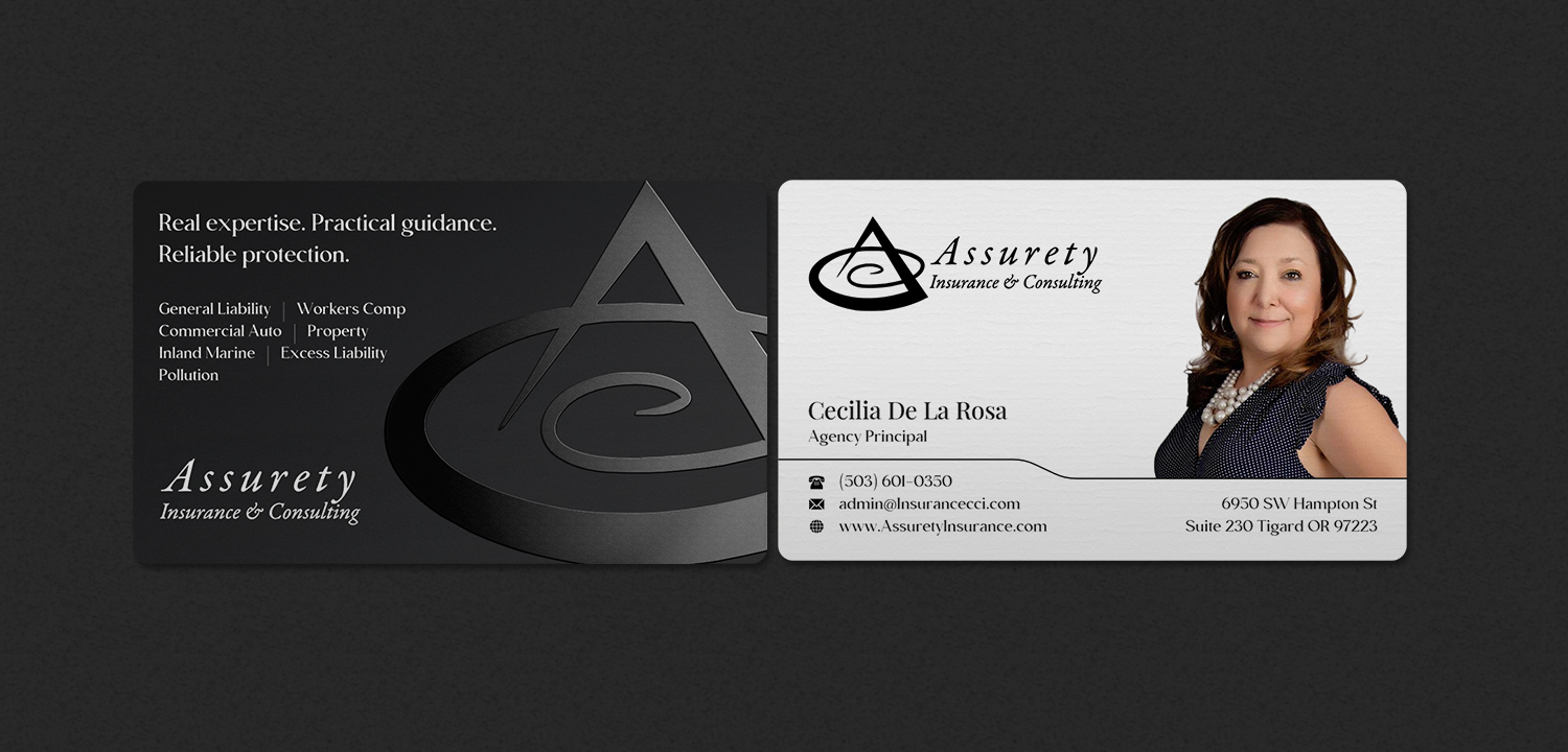 Design de Carte de Visite par INDIAN_Ashok pour Assurety Insurance & Consulting  | Design #37028588