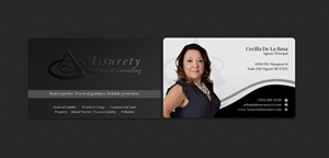 Design de Carte de Visite par INDIAN_Ashok pour Assurety Insurance & Consulting  | Design : #37028591