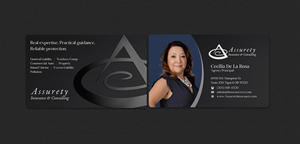 Design de Carte de Visite par INDIAN_Ashok pour Assurety Insurance & Consulting  | Design : #37028592