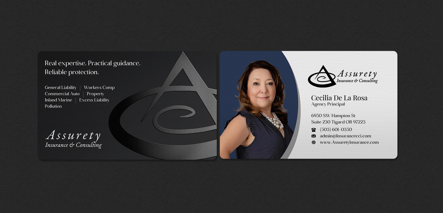 Design de Carte de Visite par INDIAN_Ashok pour Assurety Insurance & Consulting  | Design #37028593